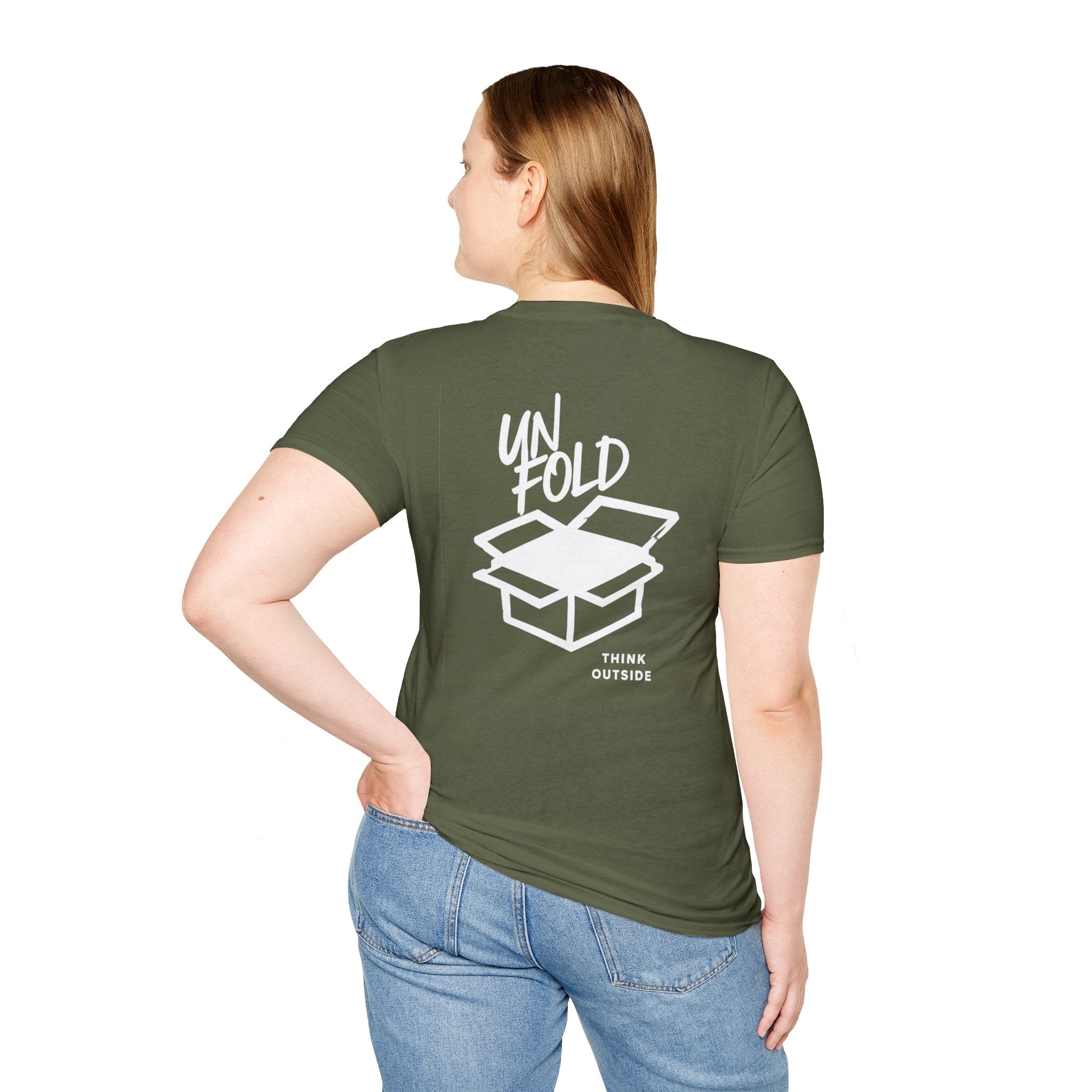 Think Outside the Box T-Shirt — Unfold the Box Graphic Tee