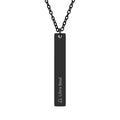 Engravable Vertical Bar Necklace — Custom Name or Message Pendant