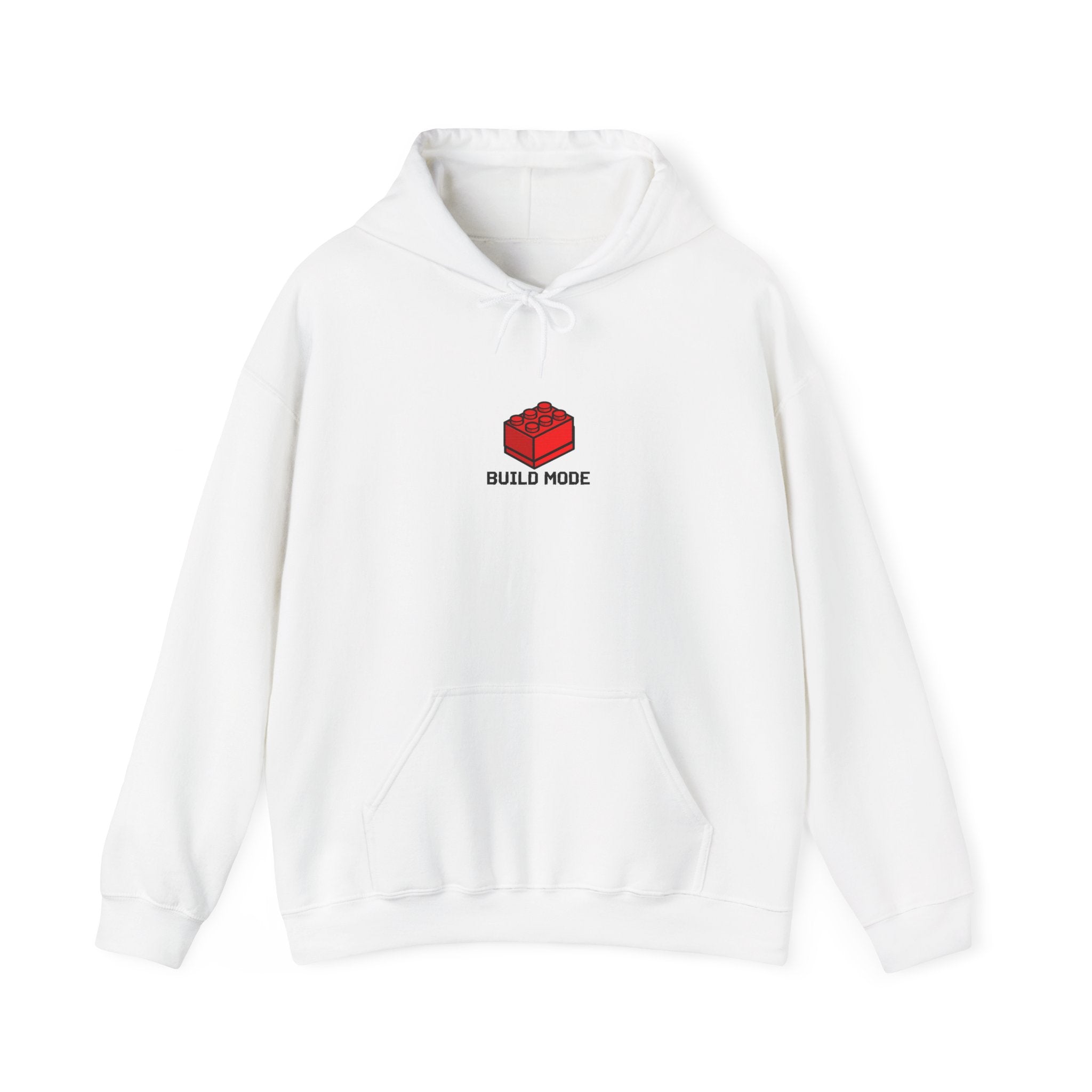 Hoodie — "Build Your World" Pixel Brick Hoodie