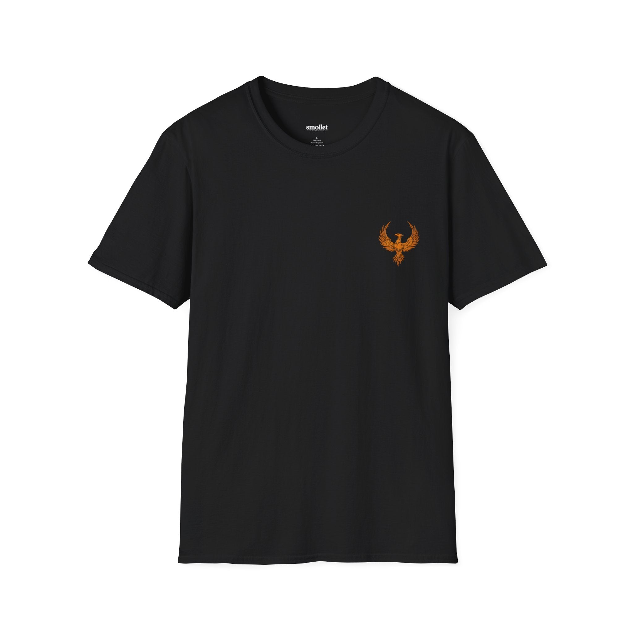 Rebirth T‑Shirt — Minimal Fiery Bird Graphic