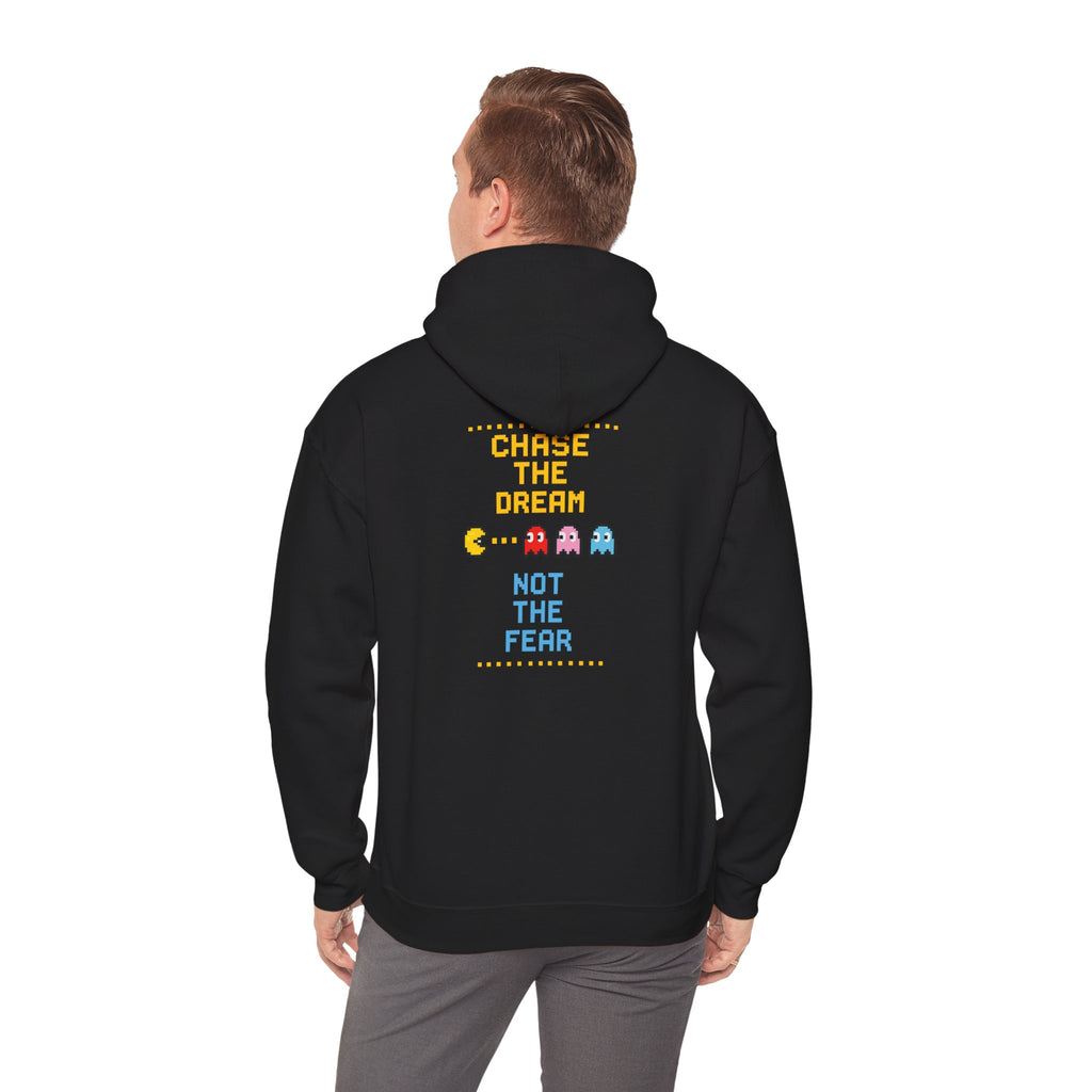 Pac-Man 'Choose The Dream Not The Fear' Hoodie - Retro Arcade Gamer Sweatshirt