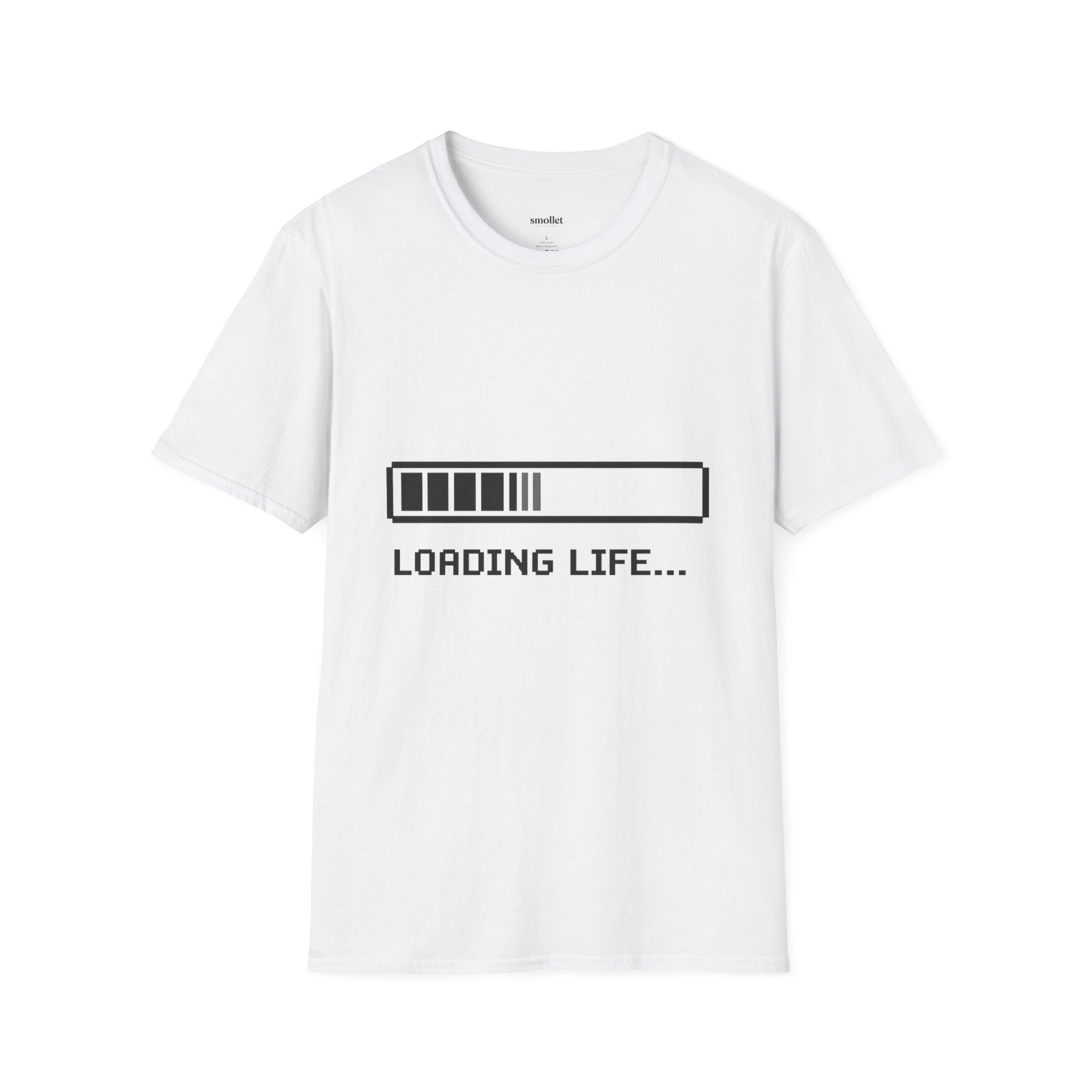 Loading Life T‑Shirt — Minimal Progress Bar Graphic Tee