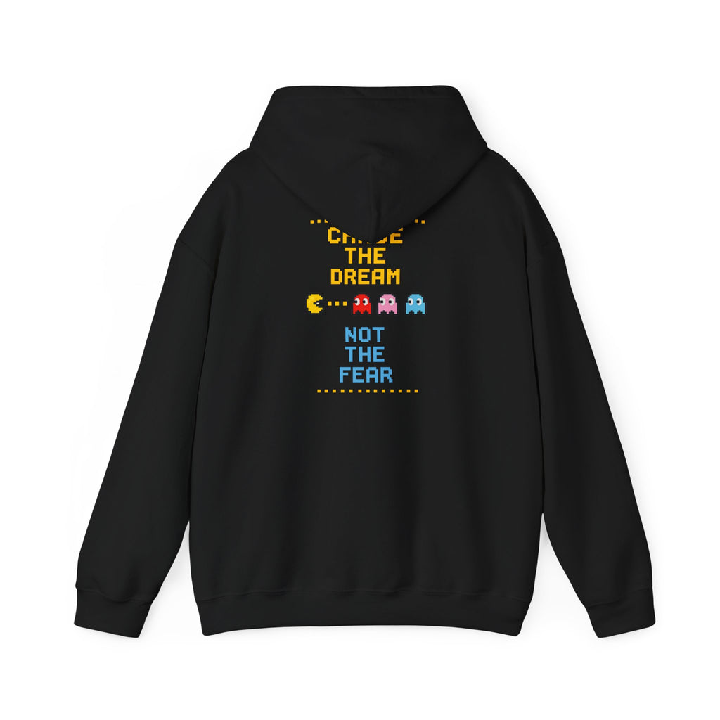 Pac-Man 'Choose The Dream Not The Fear' Hoodie - Retro Arcade Gamer Sweatshirt