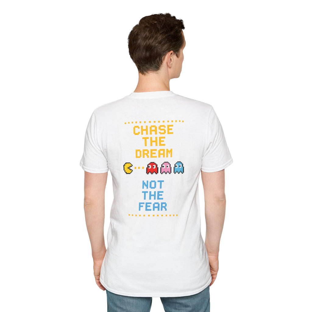Pac-Man Maze Tee — Retro Arcade "RUN" Graphic T-Shirt