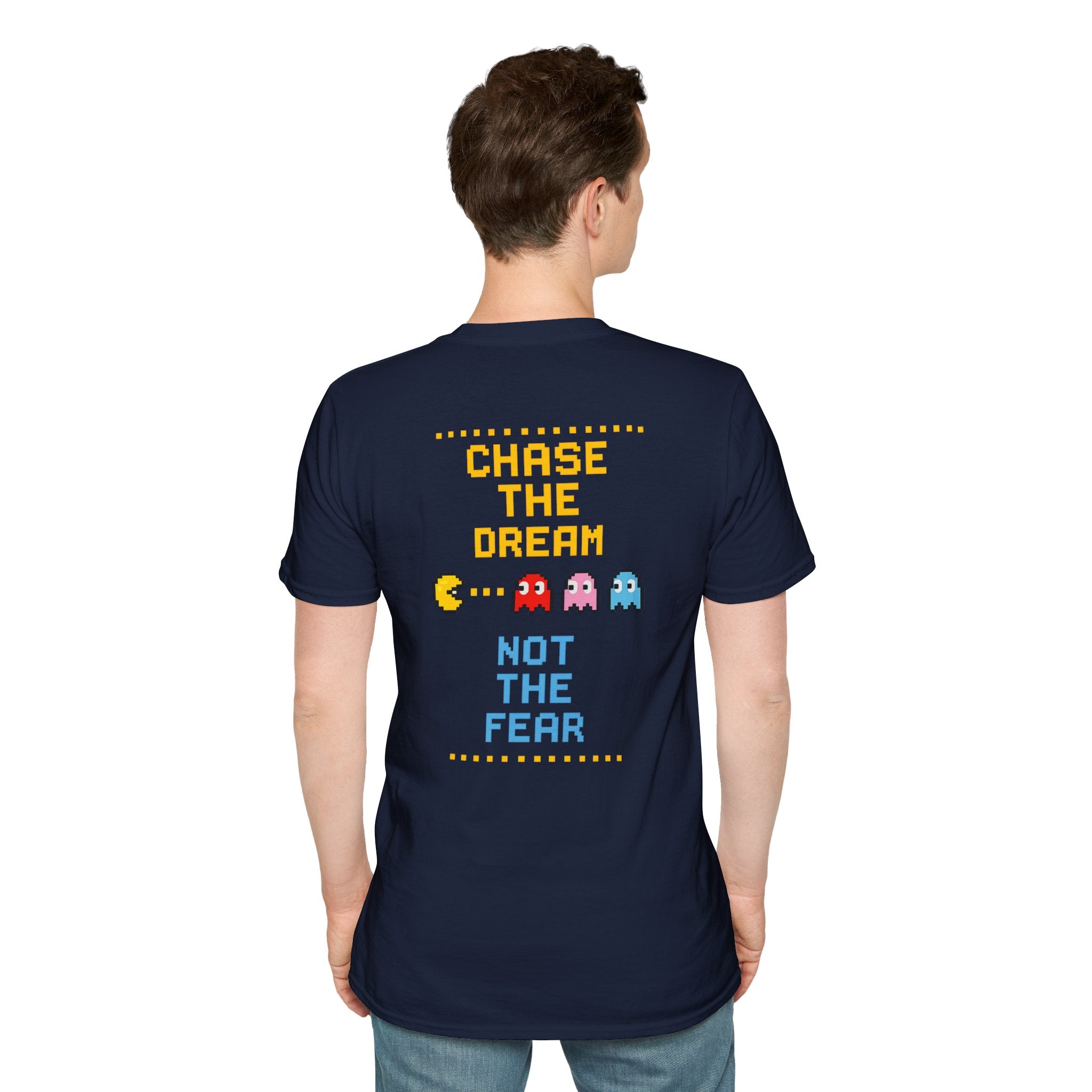 Pac-Man Maze Tee — Retro Arcade "RUN" Graphic T-Shirt