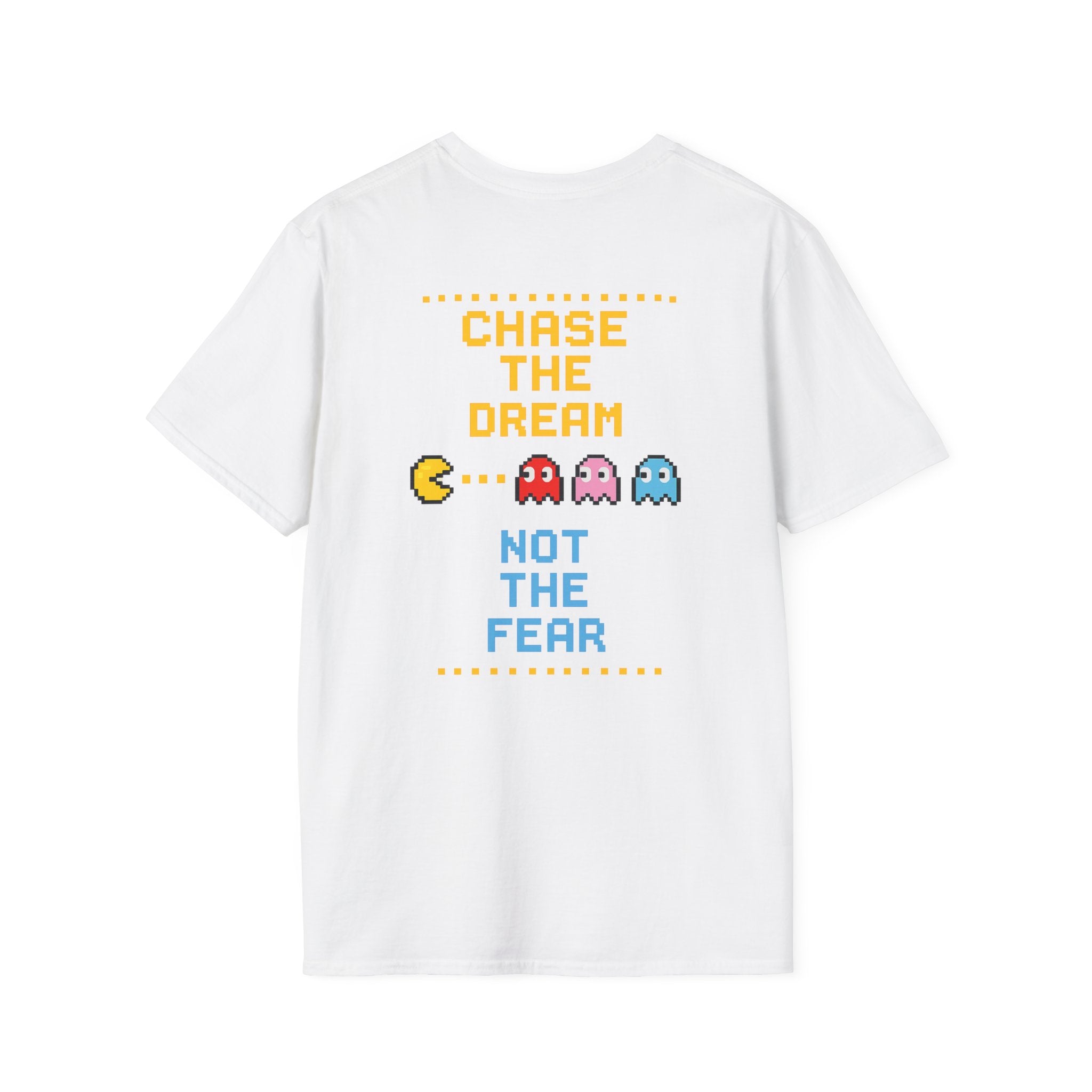Pac-Man Maze Tee — Retro Arcade "RUN" Graphic T-Shirt