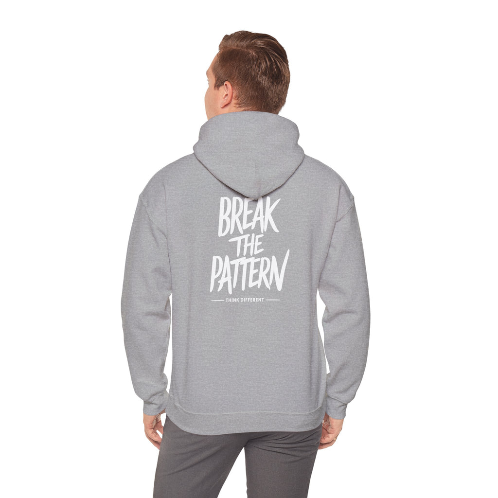 Break the Pattern Hoodie — Motivational Graphic Pullover