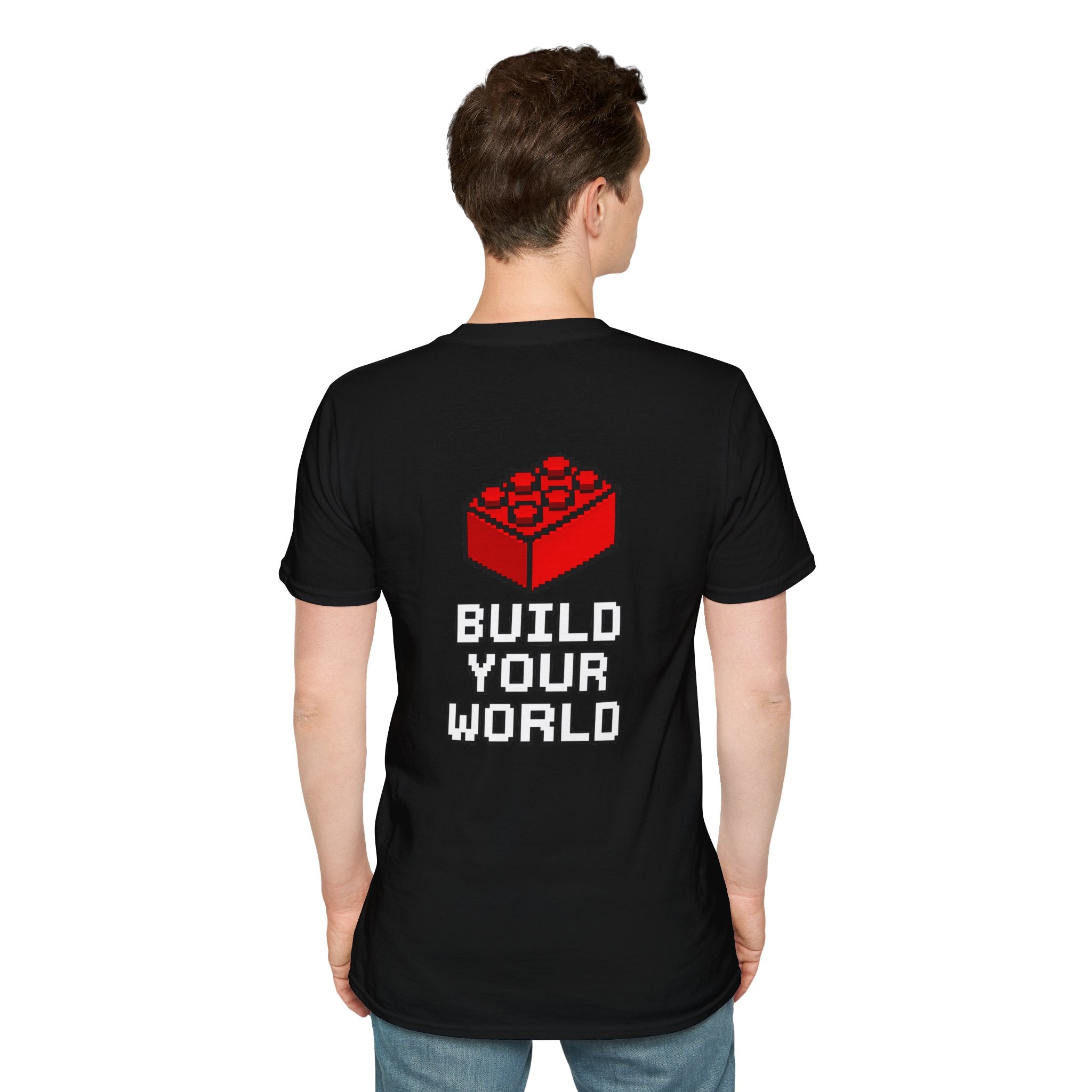 Build Mode T‑Shirt — Red Brick Graphic Tee for Builders & Lego Fans