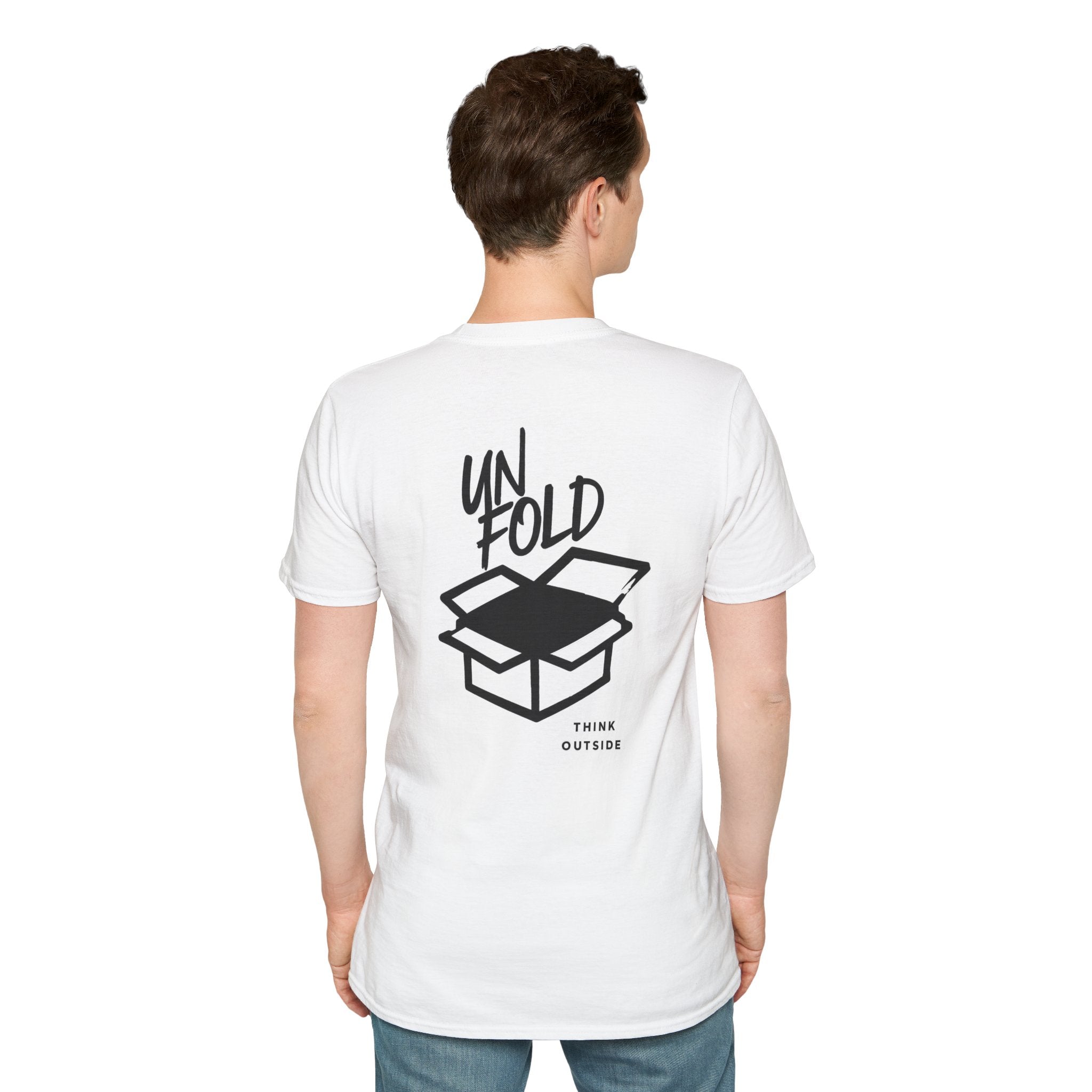 Think Outside the Box T-Shirt — Unfold the Box Graphic Tee