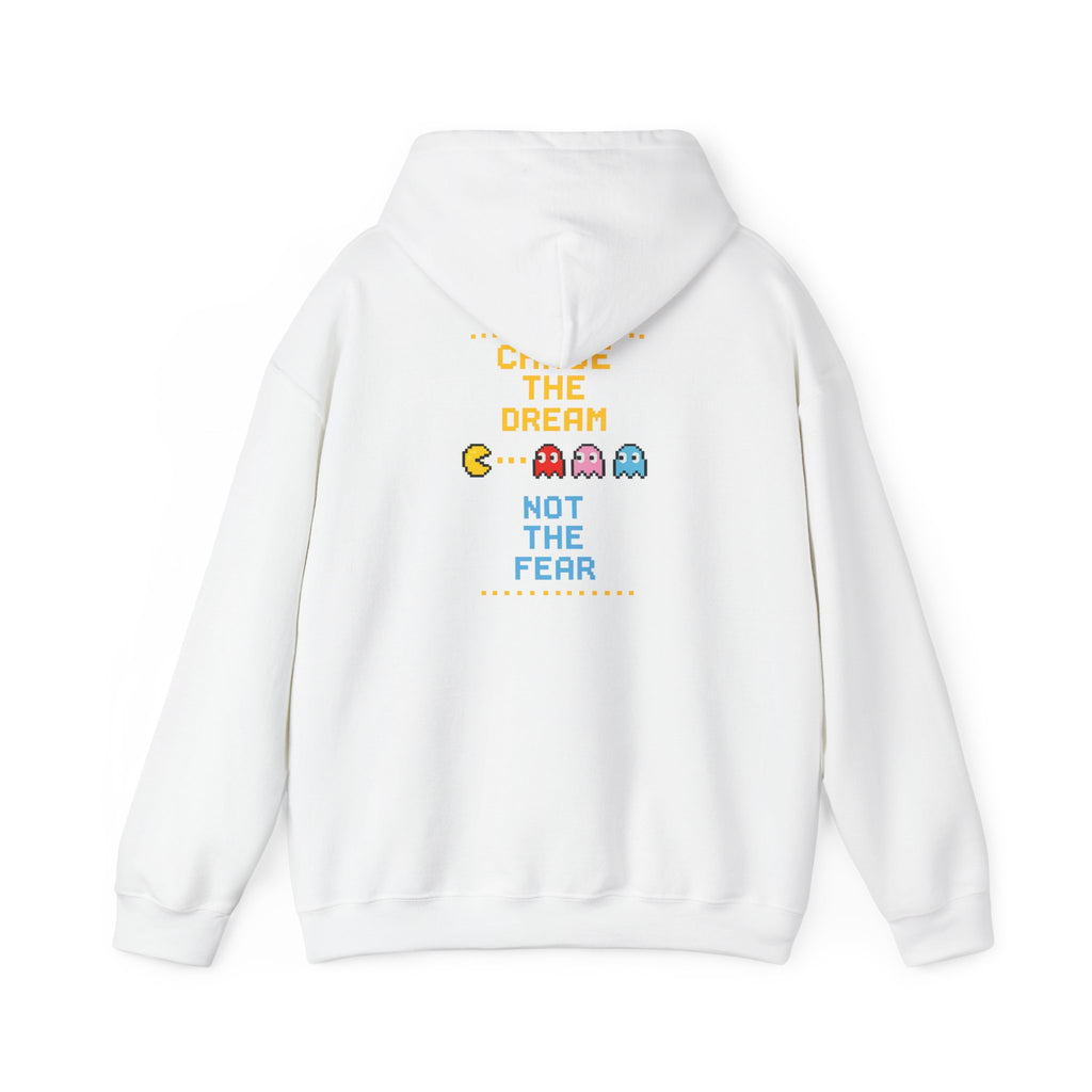 Pac-Man 'Choose The Dream Not The Fear' Hoodie - Retro Arcade Gamer Sweatshirt