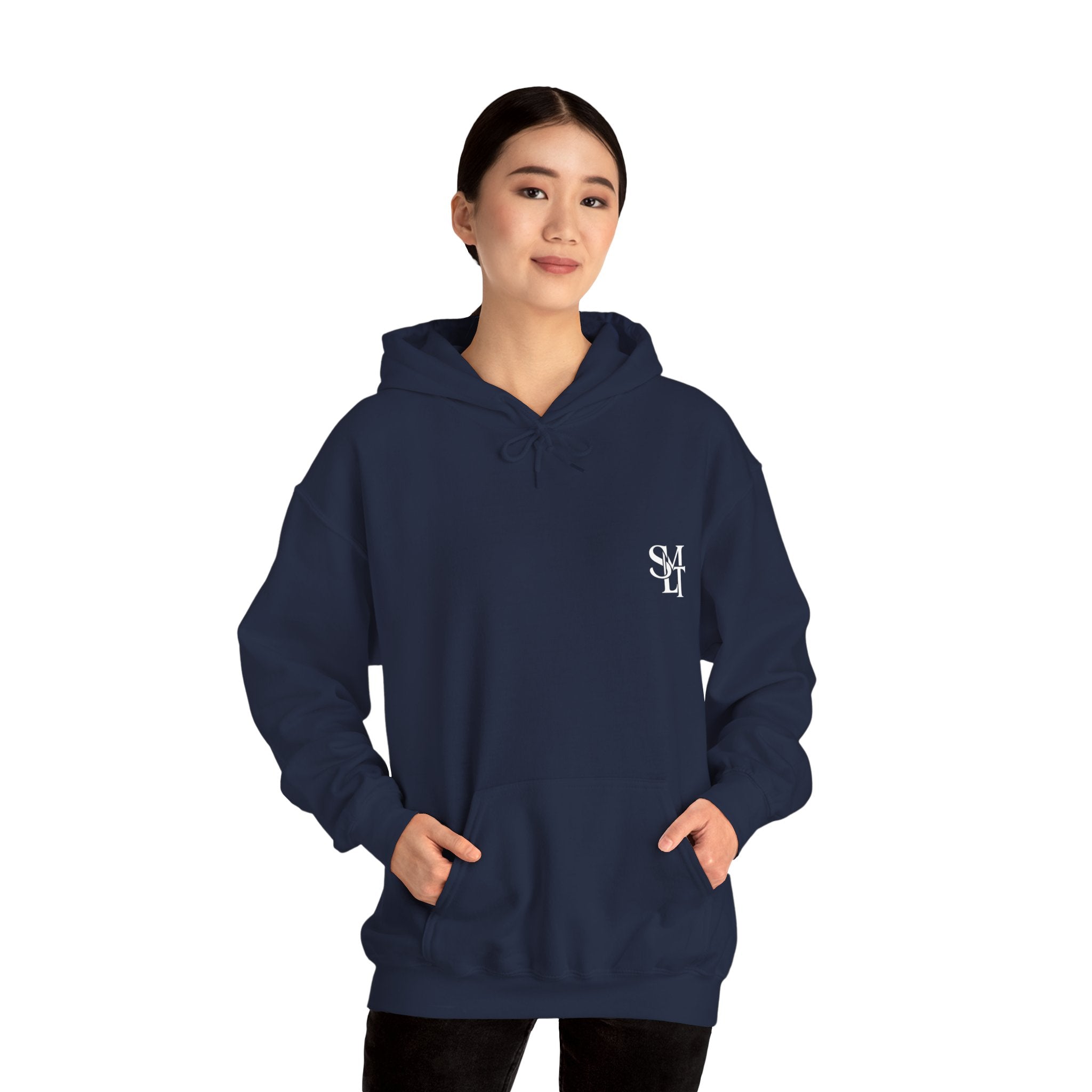 Hoodie — UNFOLD Box Graphic Pullover (Minimal Logo)