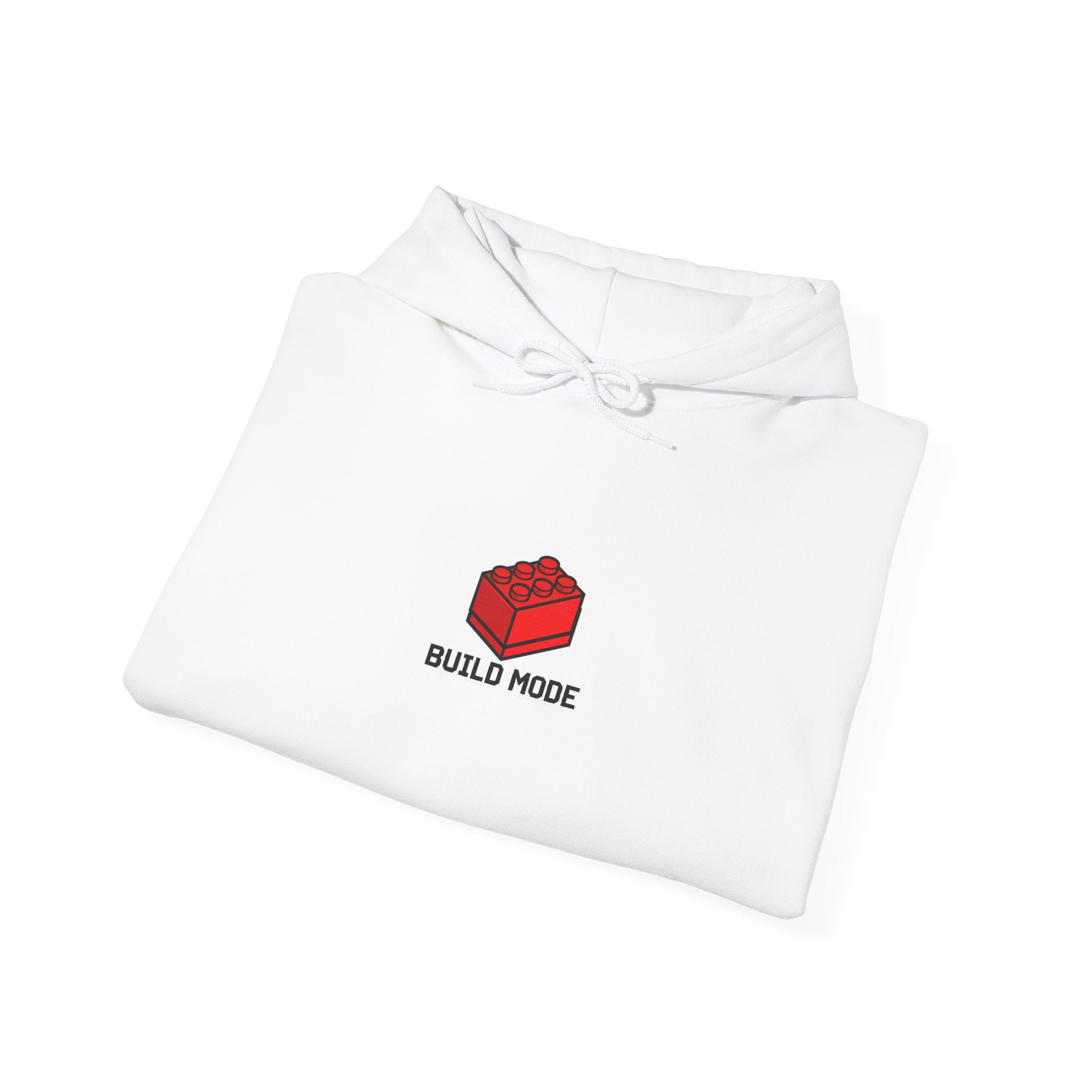 Hoodie — "Build Your World" Pixel Brick Hoodie