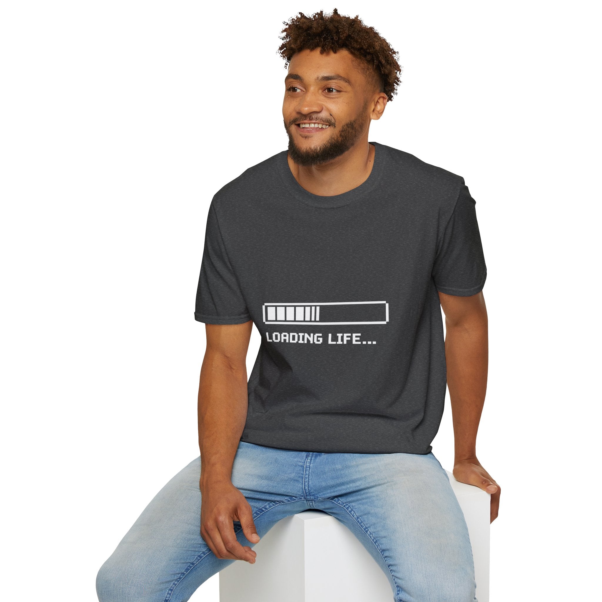 Loading Life T‑Shirt — Minimal Progress Bar Graphic Tee