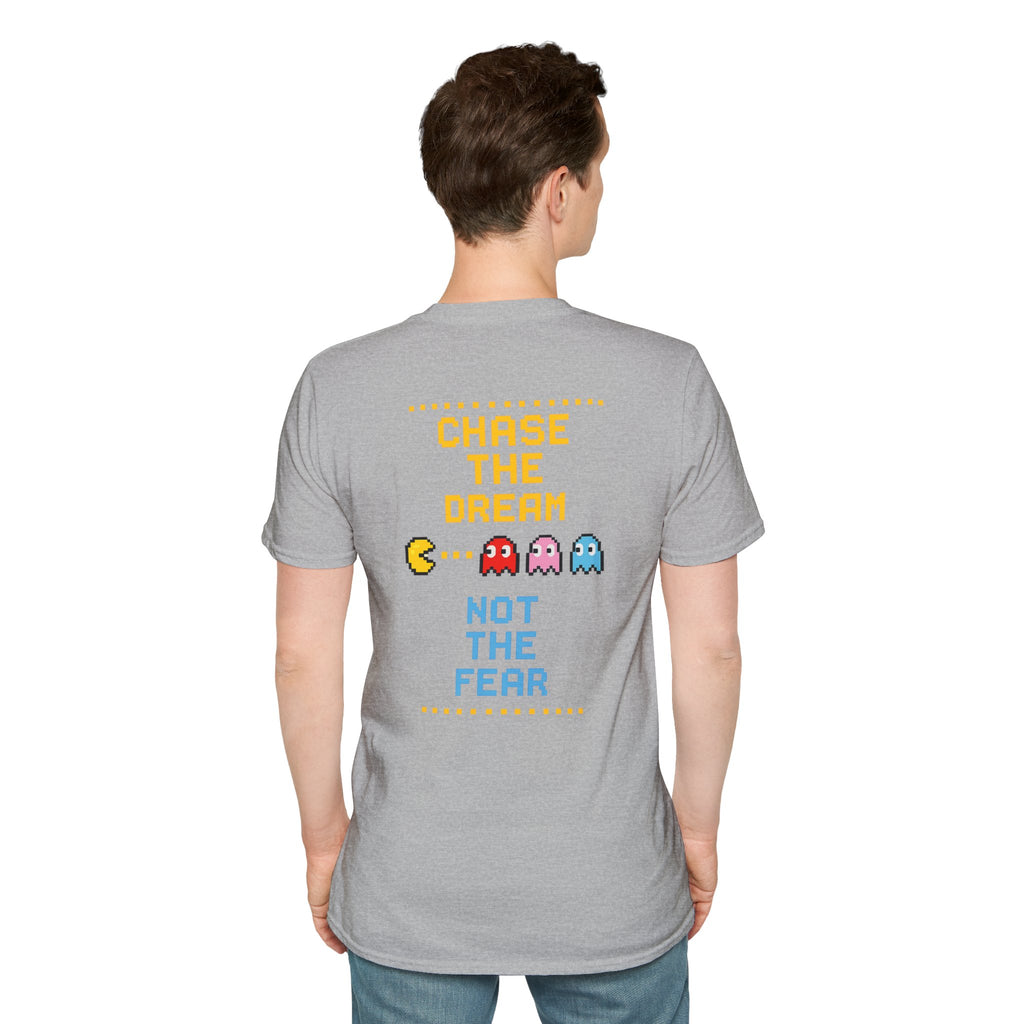 Pac-Man Maze Tee — Retro Arcade "RUN" Graphic T-Shirt