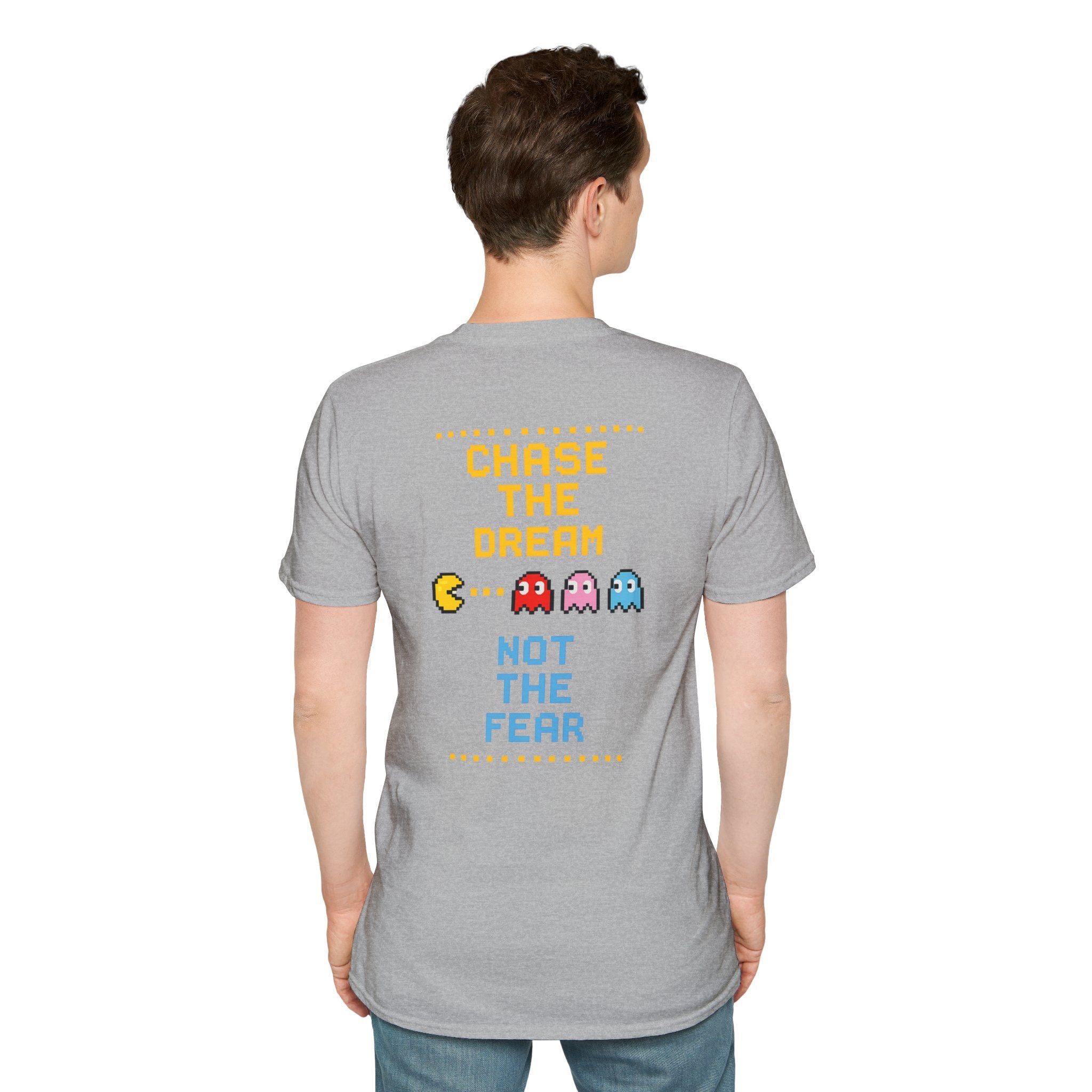Pac-Man Maze Tee — Retro Arcade "RUN" Graphic T-Shirt