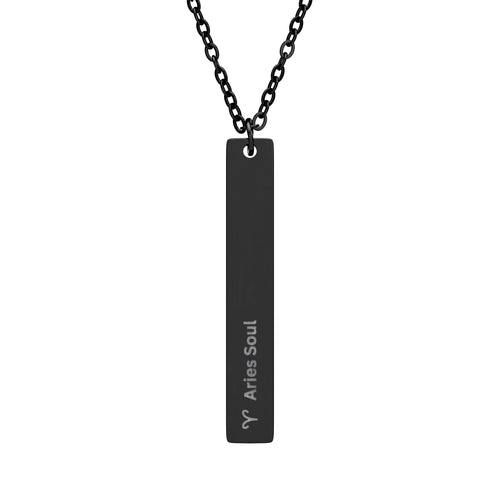 "Aries Soul" Vertical Bar Necklace