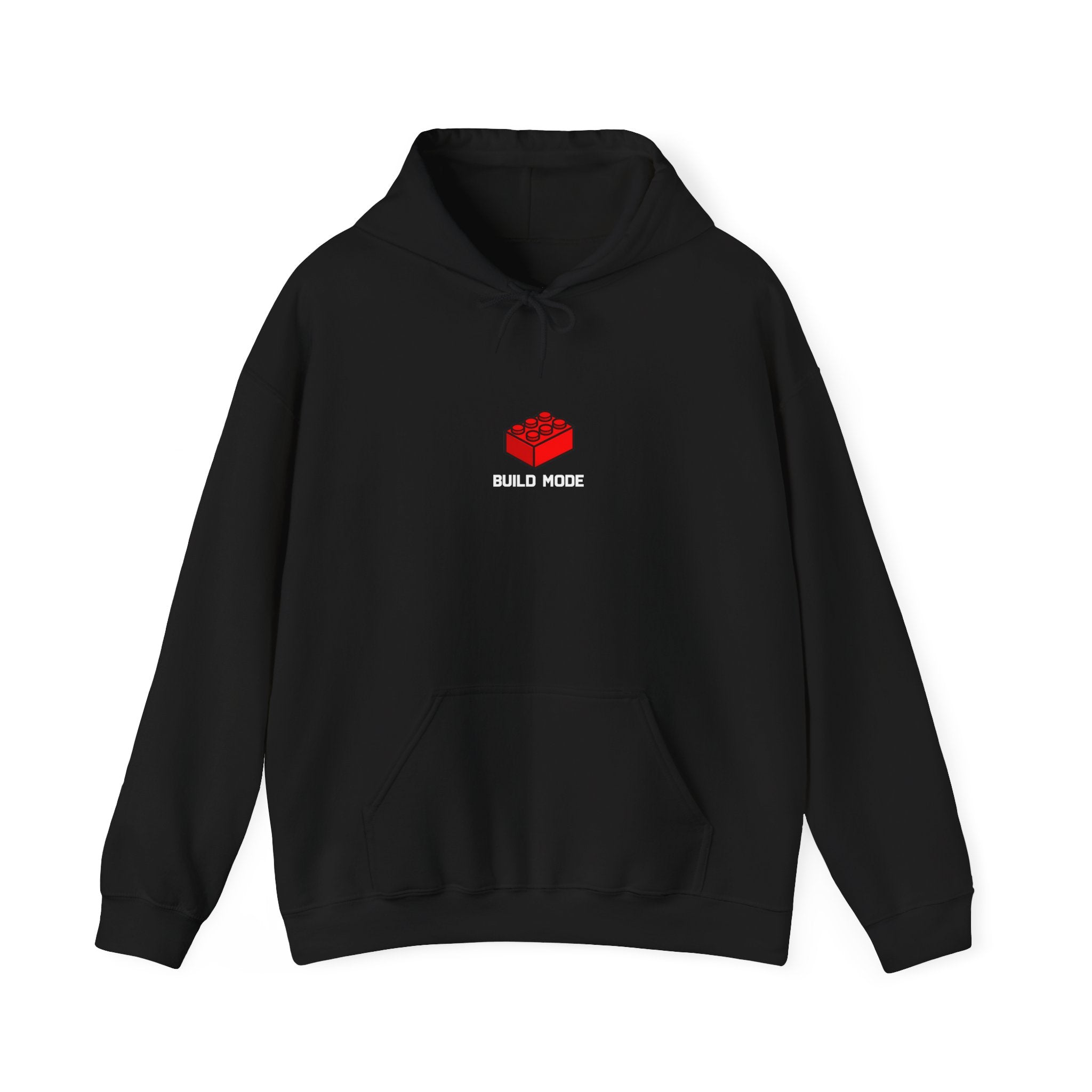 Hoodie — "Build Your World" Pixel Brick Hoodie