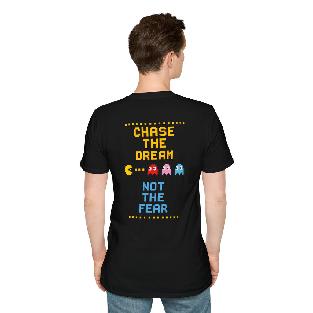 Pac-Man Maze Tee — Retro Arcade "RUN" Graphic T-Shirt