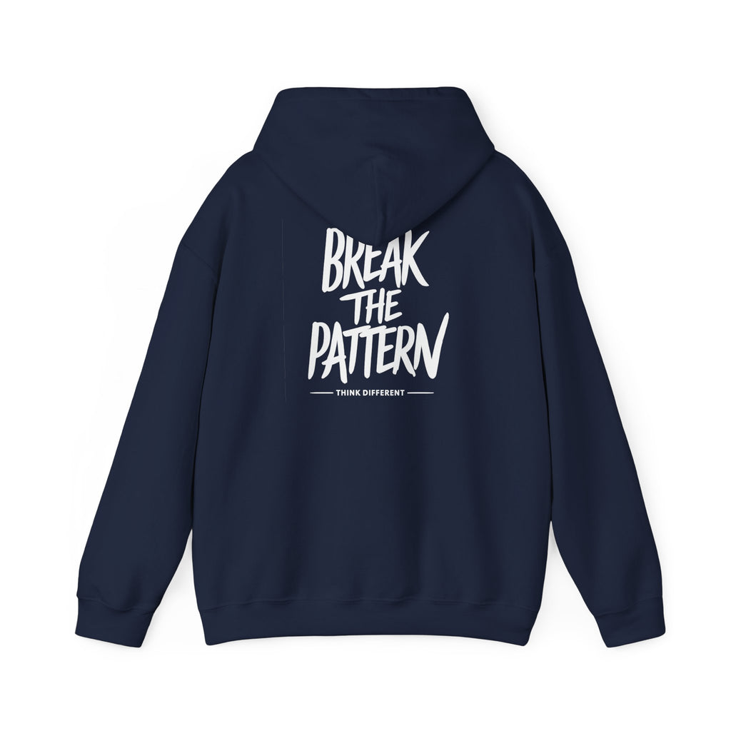 Break the Pattern Hoodie — Motivational Graphic Pullover