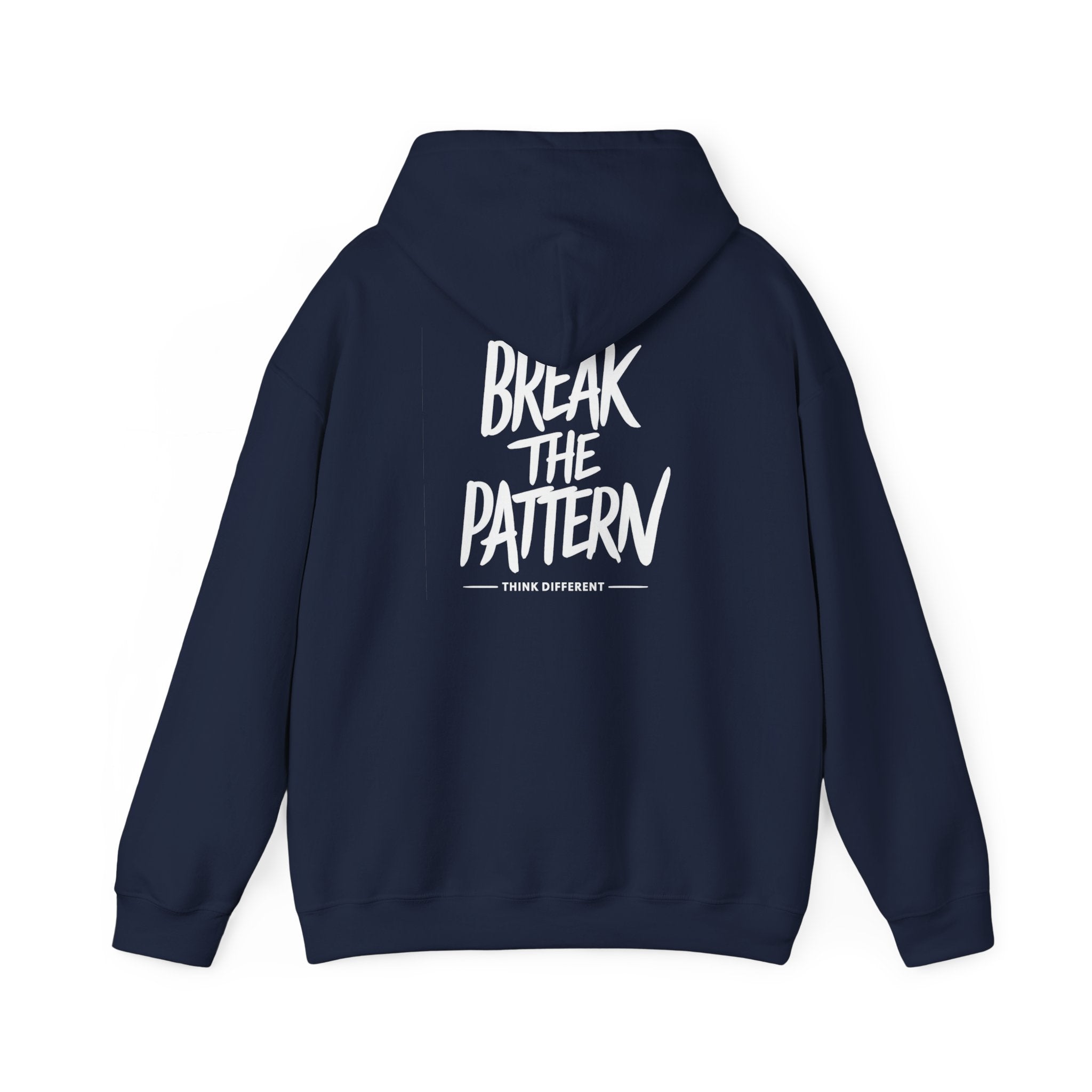 Break the Pattern Hoodie — Motivational Graphic Pullover