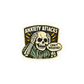 Anxiety Attacks Skull Sticker — Kiss-Cut Vinyl Decal