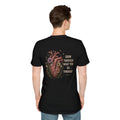 Floral Heart Chest Pocket T‑Shirt