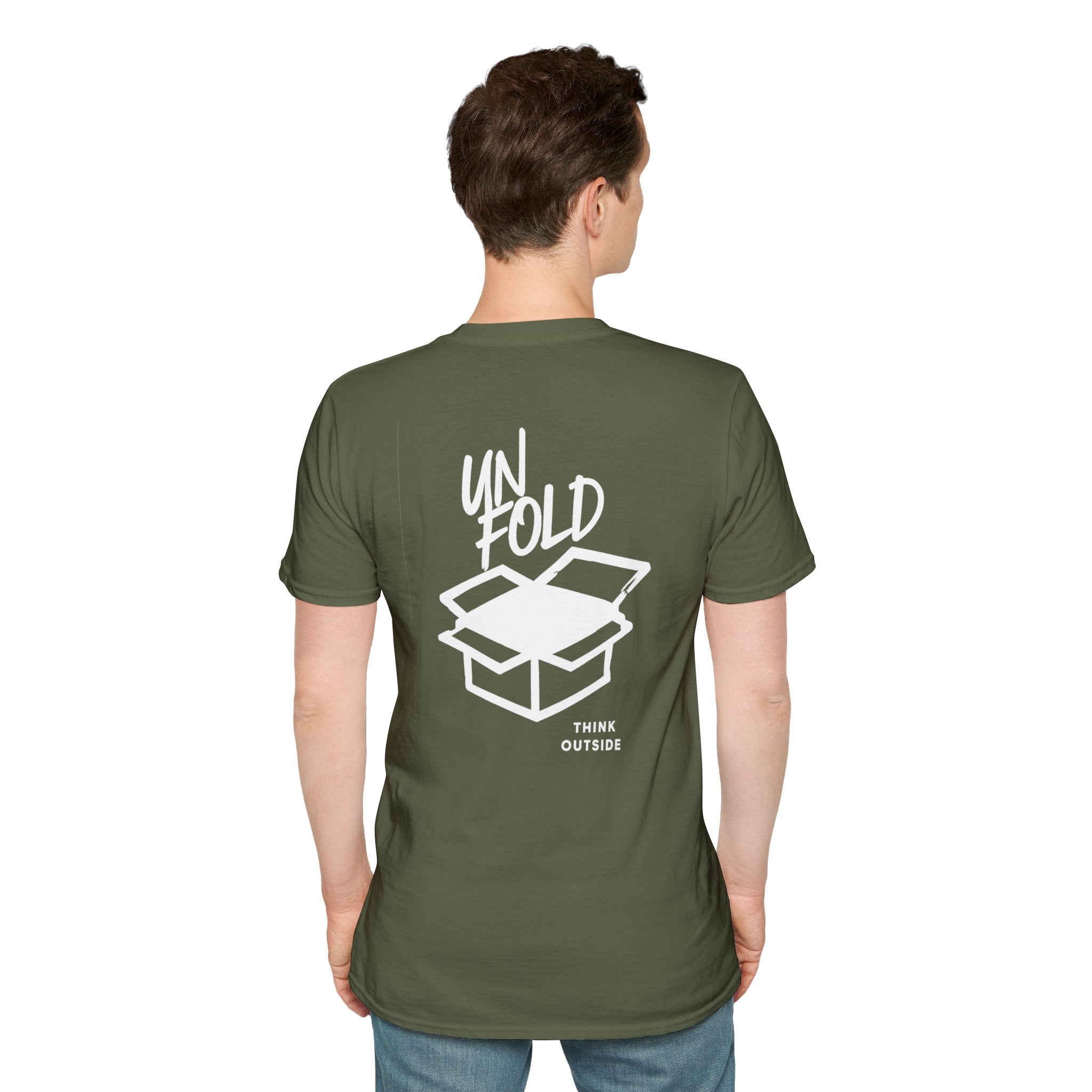 Think Outside the Box T-Shirt — Unfold the Box Graphic Tee