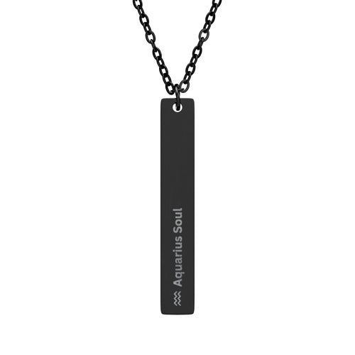 "Aquarius Soul" - Vertical Bar Necklace