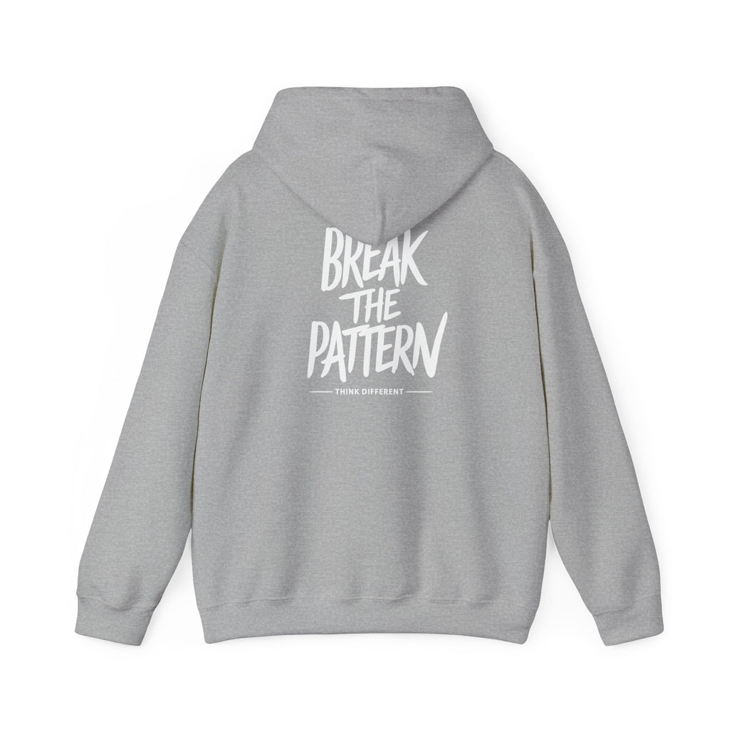 Break the Pattern Hoodie — Motivational Graphic Pullover