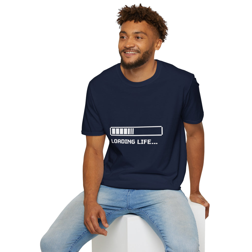 Loading Life T‑Shirt — Minimal Progress Bar Graphic Tee