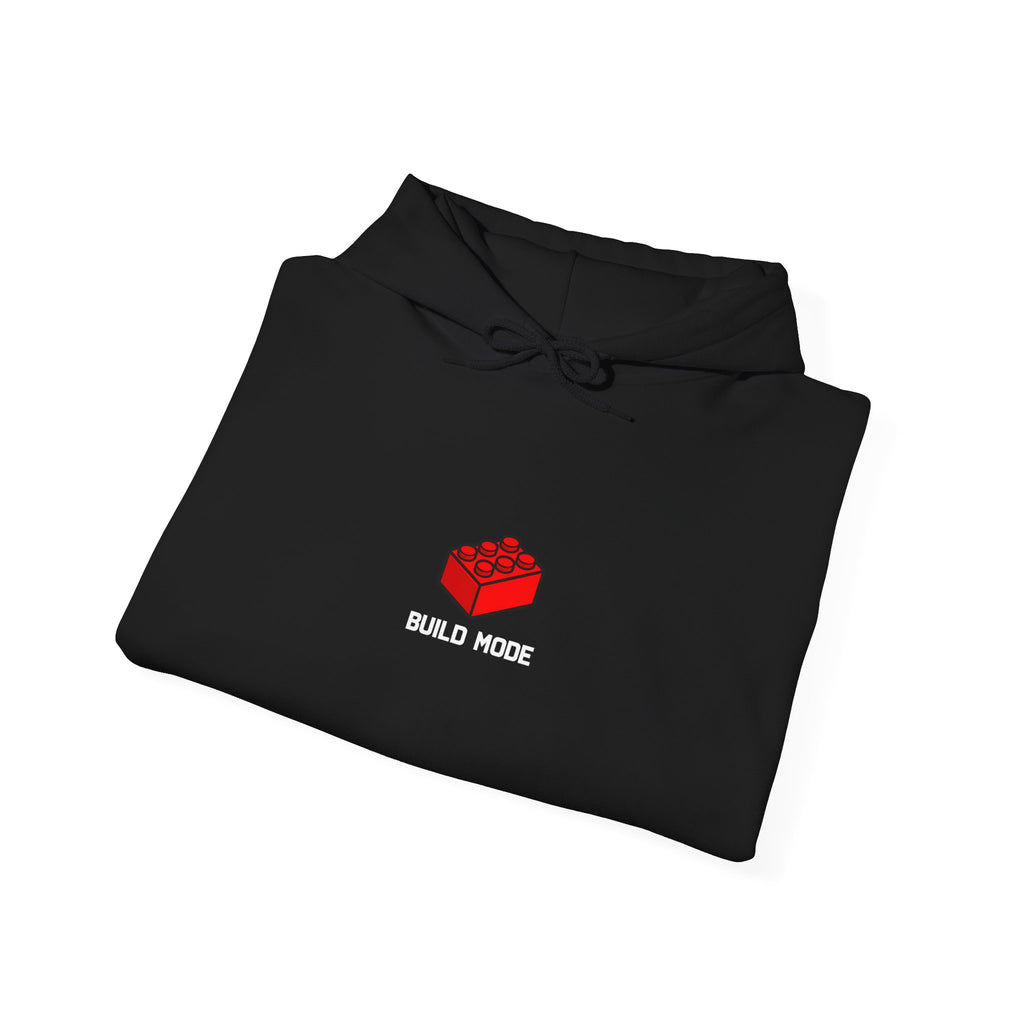 Hoodie — "Build Your World" Pixel Brick Hoodie
