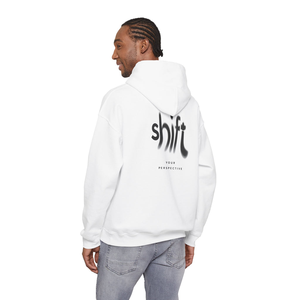 Hoodie — "Shift Your Perspective" Minimal Logo Pullover