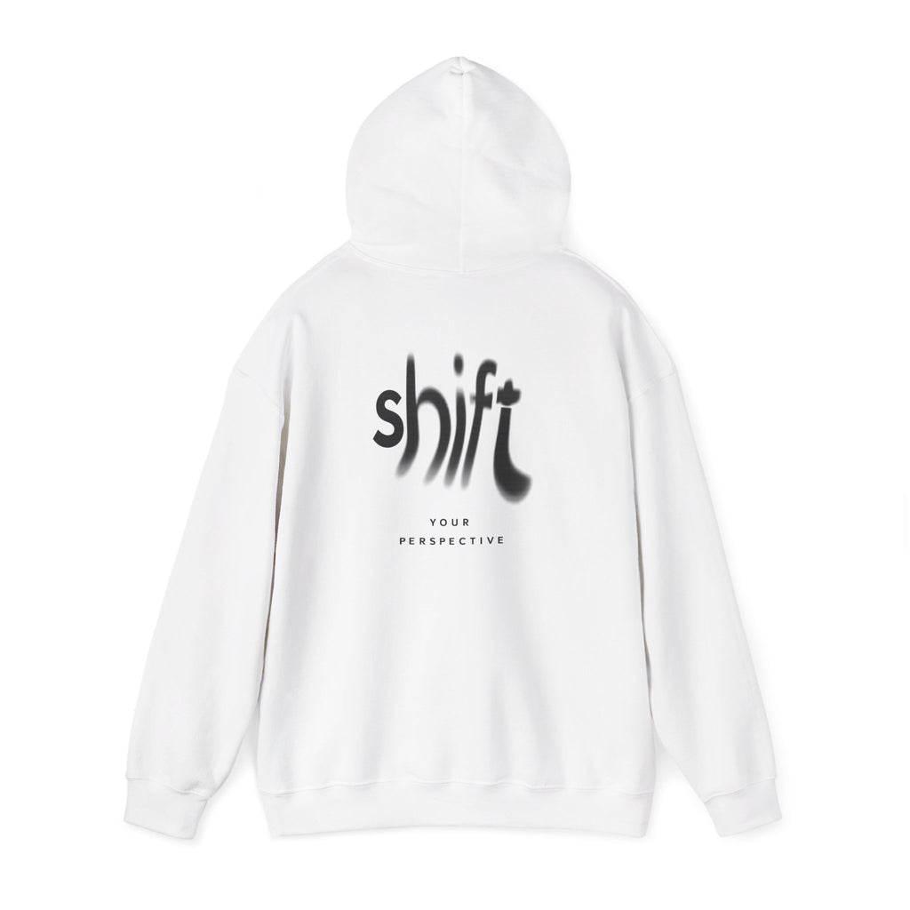 Hoodie — "Shift Your Perspective" Minimal Logo Pullover
